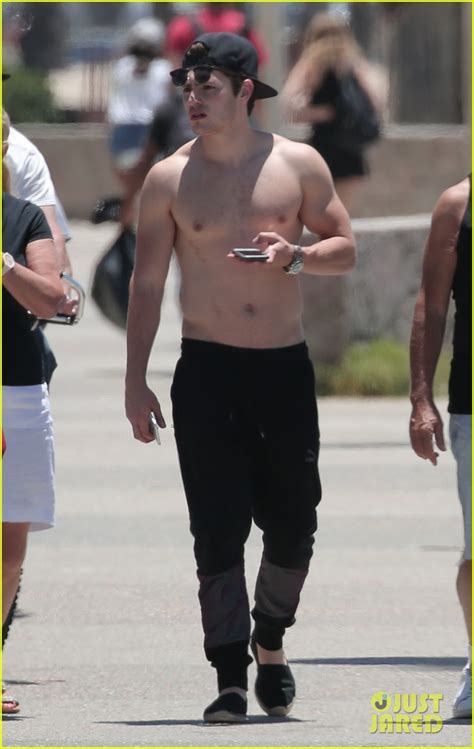 Gregg Sulkin Goes Shirtless At The Beach In Santa Monica Photo