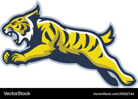 Wildcat mascot Royalty Free Vector Image - VectorStock