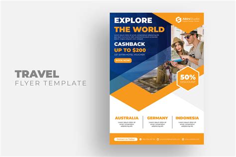 Travel Agency Flyer Template Graphic By Abirsstudio · Creative Fabrica