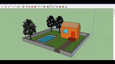 Sketchup How To Create 3d Model Small House Tutorial