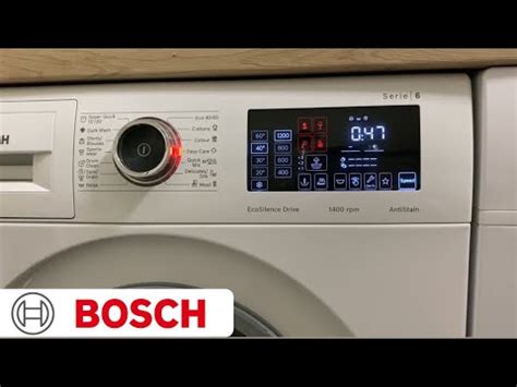 Bosch WAU28R60BY EasyCare 40 With Speed Full Cycle YouTube