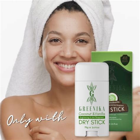 [ 5x Brightening Anti Sweat ] Greenika Drystick Brightening Deodorant