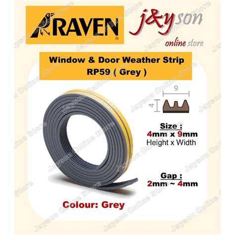 Raven Rp Window Door Weather Strip Edpm Rubber For Gap Mm To Mm