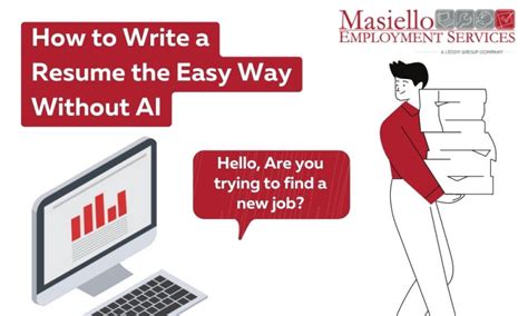 How To Write A Resume The Easy Way Without Ai Masiello Employment