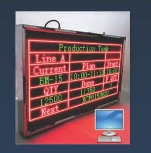 Electric Dot Matrix Led Display Board For Industrial Use Shape