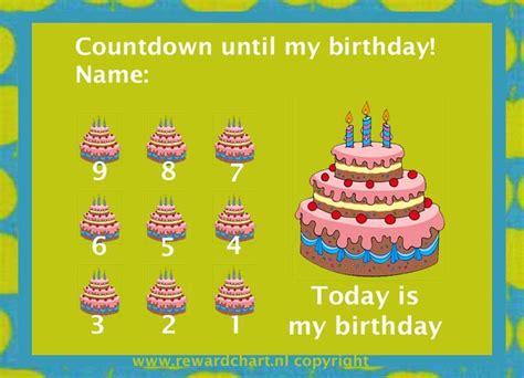 Printable Birthday Countdown Calendar Printable Templates