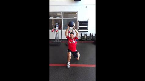 Medicine Ball Overhead Split Squat Youtube