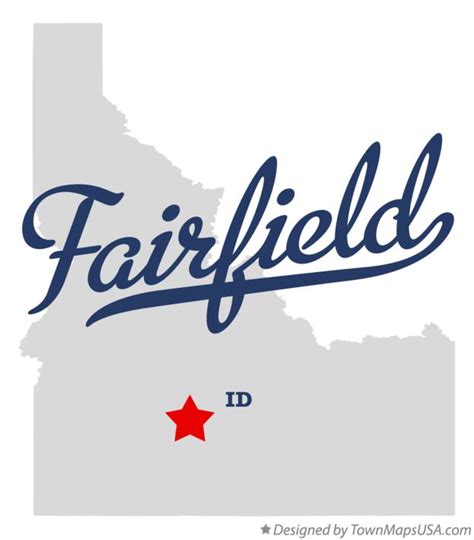 Map of Fairfield, ID, Idaho