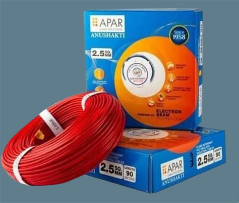 Voltage 24 Vdc Copper 2 5Sqmm Apar Anushakti Solar DC Cable Packaging