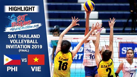 ฟลปปนส Philippines vs เวยดนาม Vietnam Women s Volleyball Asean