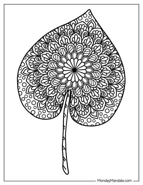 34 Leaf Coloring Pages Free Pdf Printables