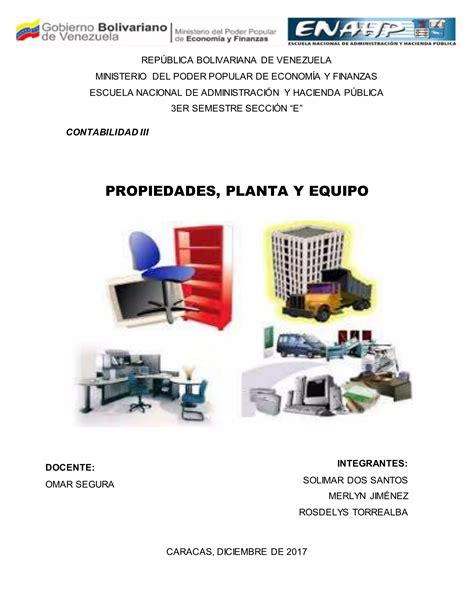 Propiedades Planta Y Equipo Contabilidad Iii Pdf