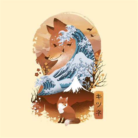 Kitsune Landscape | Threadless Artist Shop | Kitsune, Japanese fox, Fox art