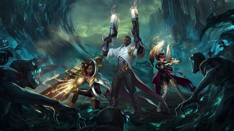 Wild Rift Sentinel Vayne Lucian Senna Promo Art R Vaynemains