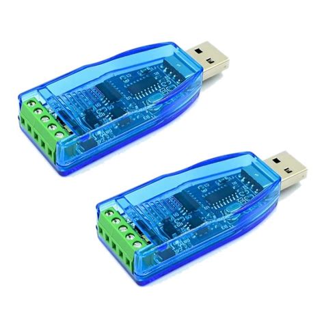 2pcs Usb To Rs485 Converter Isolate Module Upgrade Industrial Esd Protection Ch340e Standard