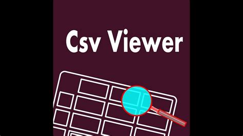 Csv Viewer Youtube