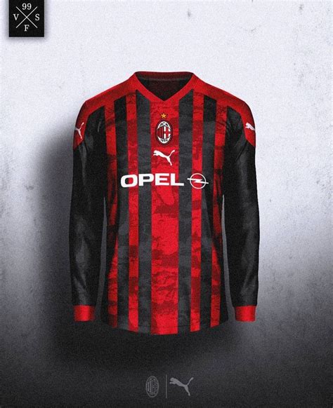 Ac Milan Concept Kit Jersey Football Jersey Outfit Football Shirt