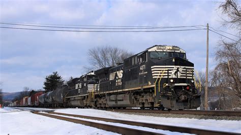 Feet Norfolk Southern Manifest Train K Heads East With Ns