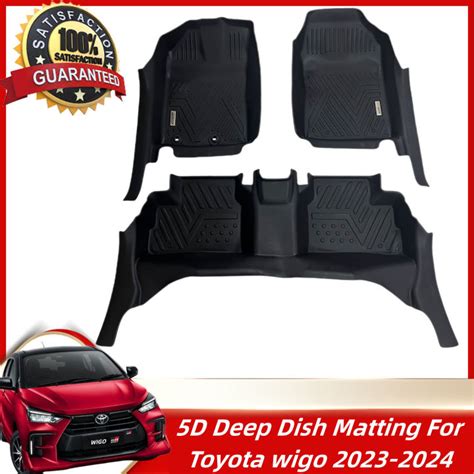 Toyota Wigo 2023 2024 Deep Dish Matting Diamond 5D Extended Diamond 5D