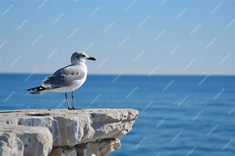 Premium Photo | Gull Nesting on Cliff Ledge Bird watching