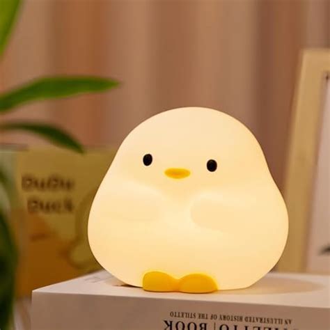 Daixinde Veilleuse Mignonne En Forme De Canard En Silicone Pour Enfants