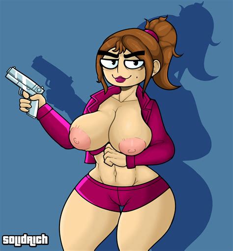 Rule 34 1girls Crop Top Female Female Only Flashing Breasts Grabbing Object Grand Theft Auto