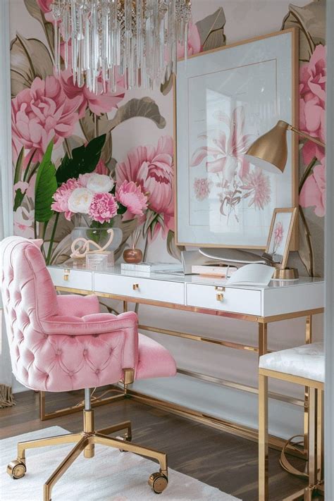 pin  chateaux noir  home office decor feminine home offices chic