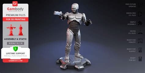 Robocop 1987 Stl Files For 3d Printing Robocop Figurine