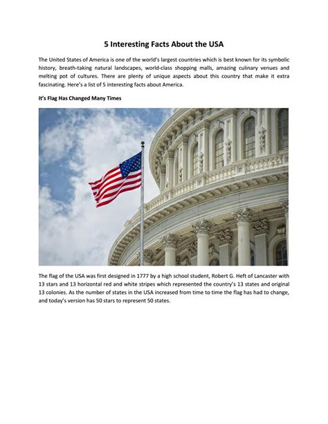 5 Interesting Facts About the USA by brightsunindia2 - Issuu