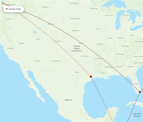 All Flight Routes From Managua To Seattle Mga To Sea Flight Routes