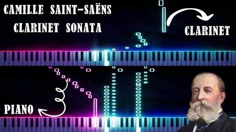 Camille Saint Saens Op Clarinet Sonata With Piano Tutorial Youtube