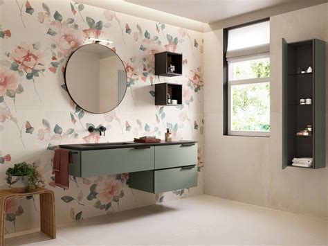 Mobile Bagno Touch Cm Cassetti Verde Salvia Opaco E Lavabo Unitop