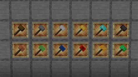 Vanilla Hammers Addon Minecraft Bedrock Addons Curseforge