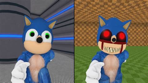 OLD SONIC VS NEW SONIC EXE JUMPSCARE Roblox Piggy FANGAME YouTube