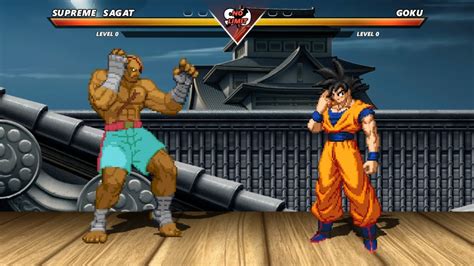 Supreme Sagat Vs Goku High Level Insane Fight Youtube