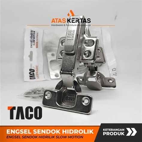 Jual TACO Engsel Sendok Slow Motion Engsel Lemari Kitchen Set Soft