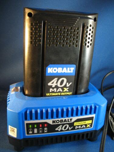 Kobalt Kb C V Max Lithium Ion Battery Ah With Charger Ebay