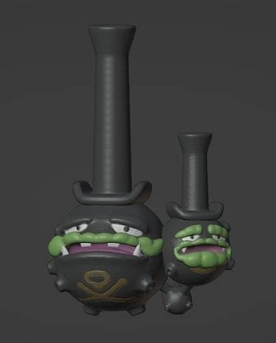 Weezing Galarian Form 3D Model 3D Printable CGTrader