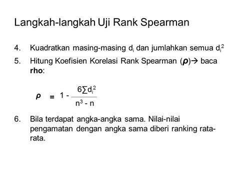 Analisis Koefisien Korelasi Rank Spearman Ppt Download