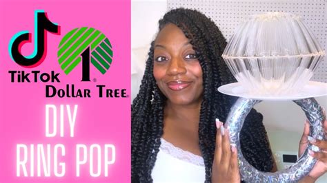 TikTok TREND DOLLAR TREE How To Make A RING POP DIY RING POP