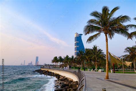 Jeddah beach Saudi Arabia April 30 2021 - Red Sea corniche View - new ...