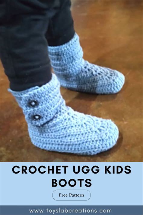 With This Crochet Ugg Boots Pattern You Can Make Your Kids Adorable