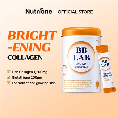 Nutrione Bb Lab Low Molecular Collagen Glutathione White G X Sticks