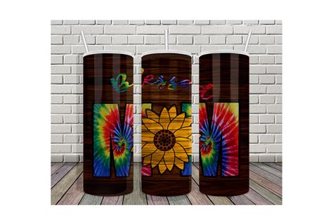 20oz Tumbler Mom Life Tie Dye Sunflower Graphic By Ratipornkungdent