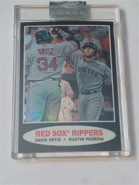 2011 Topps Heritage Chrome C71 David Ortiz Dustin Pedroia 1962 For