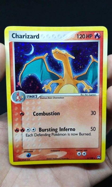 Pokemon Card CHARIZARD 6 HOLO EX POWER KEEPERS YEAR 2007