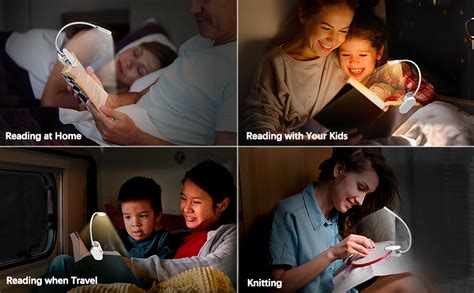 D Babe Led Rechargeable Book Light For Reading In Bed Clip On