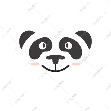 Cute Panda Face Vector Hd Images Cute Animal Panda Face Collection