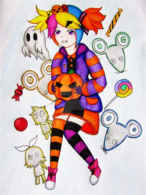 Rin Kagamine Happy Halloween By Missax3 On Deviantart