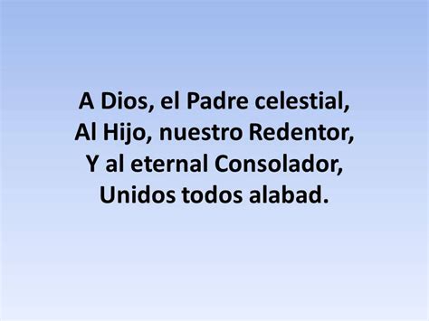 Doxologia A Dios El Padre Celestial Himno Instrumental Youtube